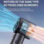 Onten F10 100-speed High-speed Turbine Handheld Fan — view 5