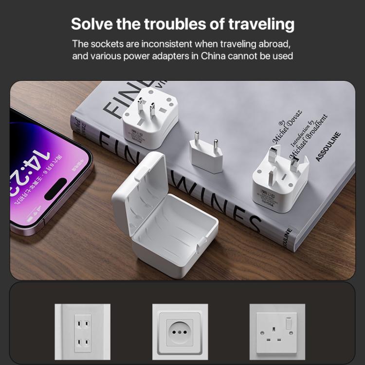 Yesido MC25 750W Universal Multifunction Travel Plug Adapter Kit with Storage Case — view 5