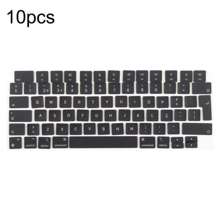 For MacBook A2681 A2941 A3113 A3114 10pcs UK Big Enter Version Keycaps