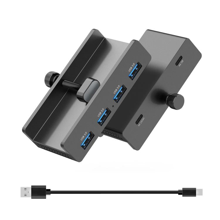 HCL-4A-Pro Aluminum Alloy 4-port USB3.0 Clamp Hub
