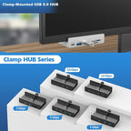 HCL-2A1CTS-Pro Aluminum Alloy 5-port USB3.0 Clamp Hub — view 4