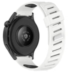 Slanted Hole Two Color Silicone Watch Band