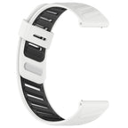 Slanted Hole Two Color Silicone Watch Band