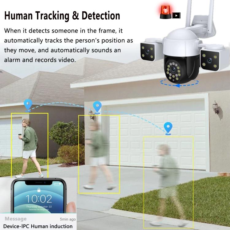 QX155 6MP Triple Camera WiFi Version Supports Humanoid Detection