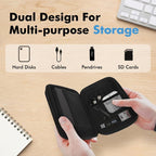 Mobile Hard Drive Data Cable Storage Bag Portable EVA Storage Box — view 5