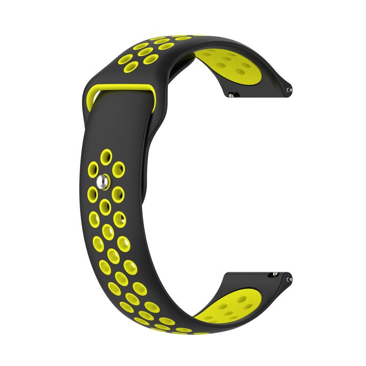 xDfind Two-color Silicone Watch Band — Black Grey