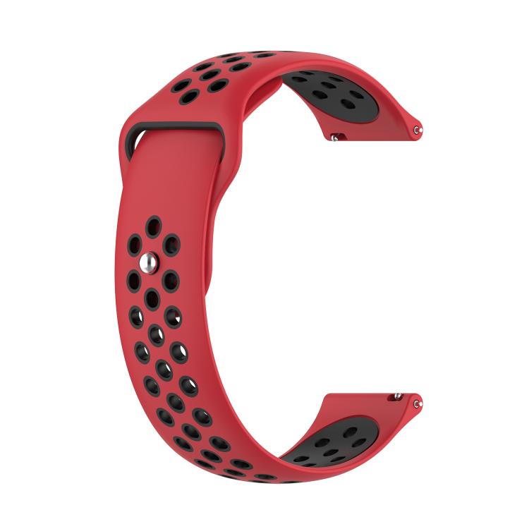 xDfind Two-color Silicone Watch Band — Black Lime Green