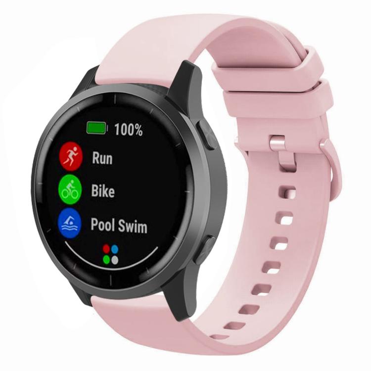 xDfind Flat Pure Color Silicone Watch Band — Vintage Rose