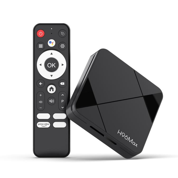 H96Max 4K UHD Android 14 Smart TV Box with Remote Control, RK3518 Quad-Core — 2GB+16GB