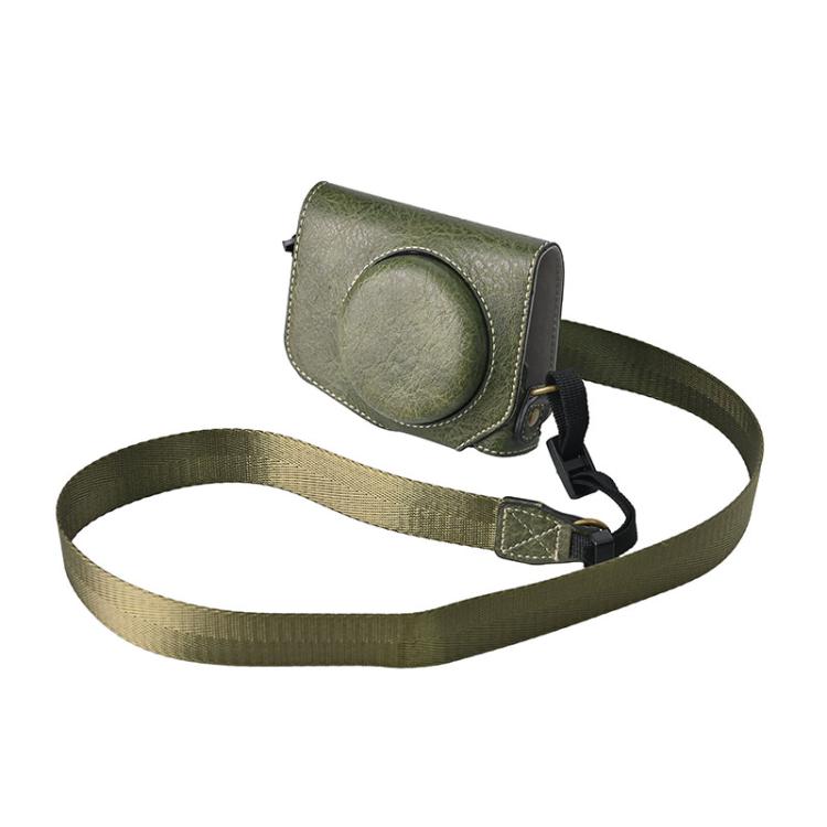Retro Litchi Texture Leather Full Body Camera Case Bag with Strap — view 10