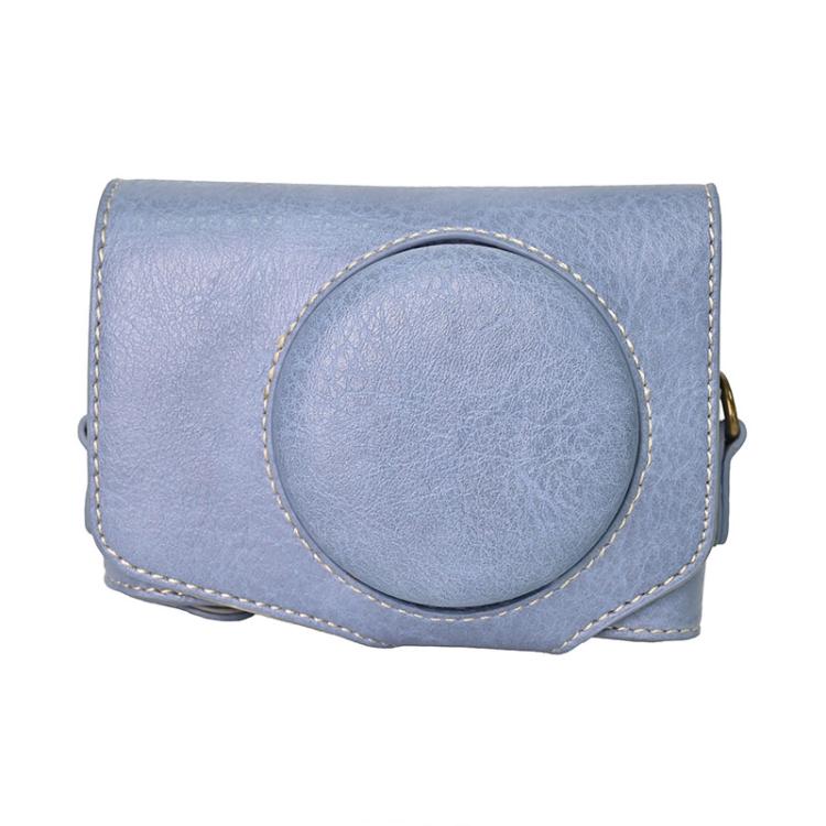 Retro Litchi Texture Leather Full Body Camera Case Bag with Strap — view 12