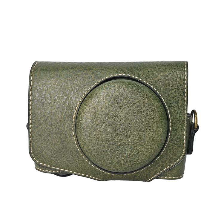 Retro Litchi Texture Leather Full Body Camera Case Bag with Strap — view 15