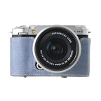 Retro Litchi Texture Leather Full Body Camera Case Bag with Strap — For FUJIFILM X-M5