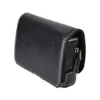 Retro Pull Up Leather Full Body Camera Case Bag with Strap — For Canon PowerShot SX740 HS