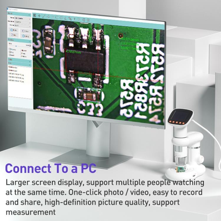 CM3 2.0 inch IPS Screen 1000X Desktop HD Digital Electron Microscope — view 5