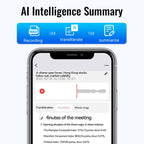 JNN M29A Portable Smart AI Magnetic Recorder Support APP Control
