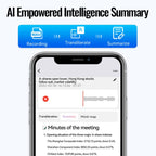 JNN A6 Portable Smart AI Magnetic Recorder Support APP Control