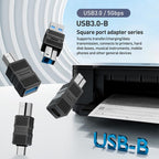 USB-B 3.0 Printer / Mobile Hard Drive / Computer Adapter — USB-B Male to Type-C Female