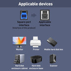 USB-B 3.0 Printer / Mobile Hard Drive / Computer Adapter — view 6