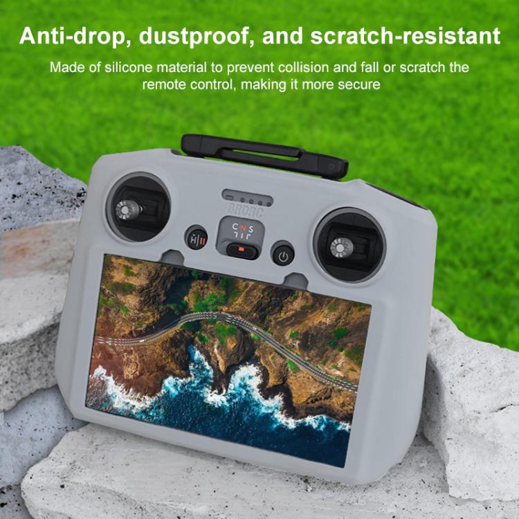BRDRC Remote Control Shockproof Anti-scratch Silicone Case — Grey