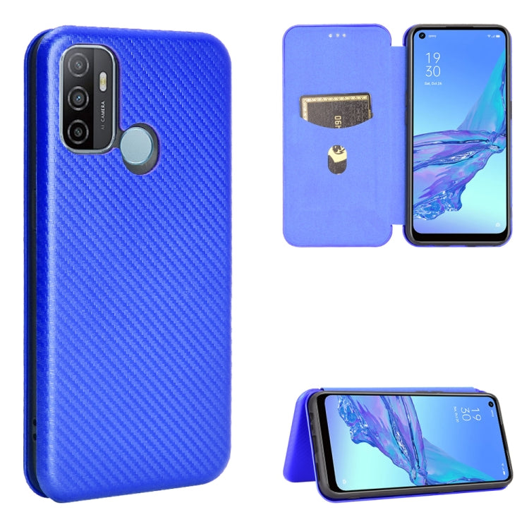 Carbon Fiber Texture Magnetic Horizontal Flip TPU + PC + PU Leather Case with Card Slot & Lanyard