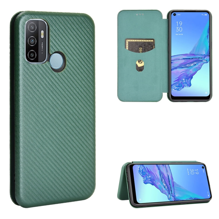 Carbon Fiber Texture Magnetic Horizontal Flip TPU + PC + PU Leather Case with Card Slot & Lanyard