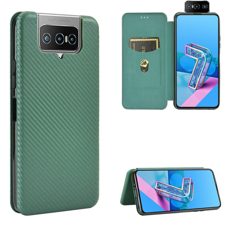 Carbon Fiber Texture Magnetic Horizontal Flip TPU + PC + PU Leather Case with Card Slot & Lanyard