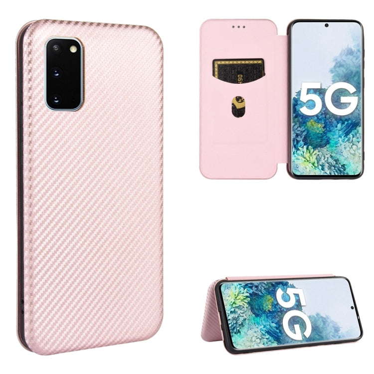 Carbon Fiber Texture Magnetic Horizontal Flip TPU + PC + PU Leather Case with Card Slot & Lanyard