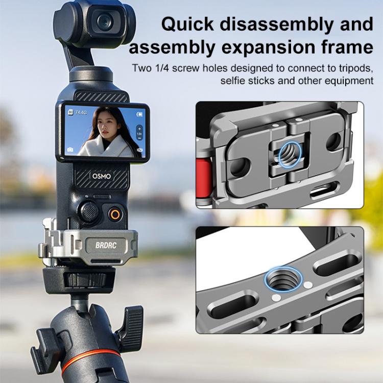 BRDRC Quick Assembly Multi-function Cold Shoe Extension Mount