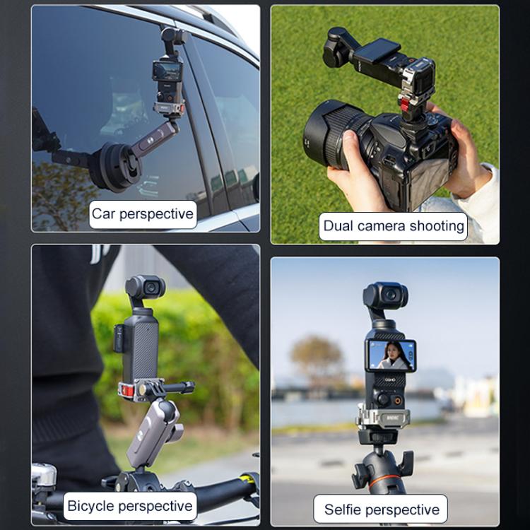 BRDRC Quick Assembly Multi-function Cold Shoe Extension Mount