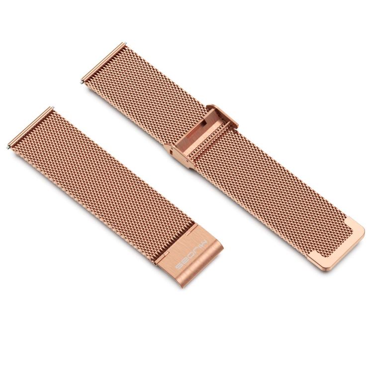 MIJOBS Milan Buckle Metal Watch Band — Silver