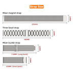 MIJOBS Three Beads Metal Watch Band
