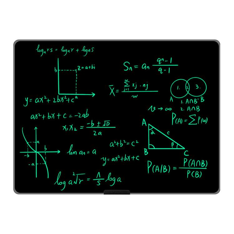 Rechargeable Children Graffiti LCD Drawing Board — 28 inch Yellow / Green Writing
