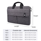 ST08 Handheld Briefcase Carrying Storage Bag with Shoulder Strap — for 15.4 inch Laptop