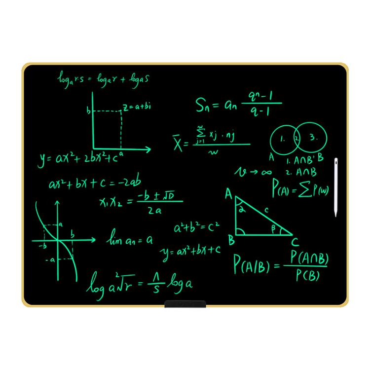 Rechargeable Children Graffiti LCD Drawing Board — 40 inch Black / Green Writing