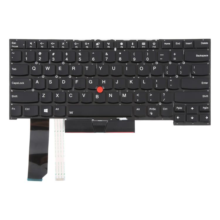 US Version Backlit Laptop Keyboard with Pointing for Lenovo Thinkpad E480 E485 E490 E495 E490S L380 L480 L390 L490 R480 R490 T480S T490 T495 01YP360