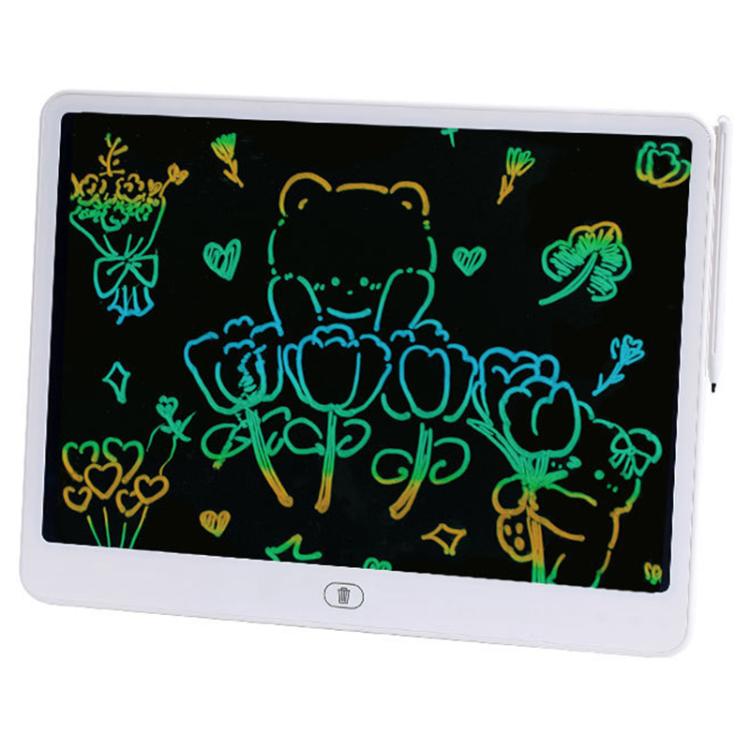 Children LCD Writing Tablet Color Screen Drawing Board — 16 inch Vertical Blue