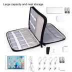 SM01 Multi-function Waterproof Double Layer Data Cable Earphone U Disk Digital Accessories Storage Bag, Size: L — view 8