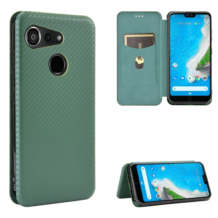 Carbon Fiber Texture Magnetic Horizontal Flip TPU + PC + PU Leather Case with Card Slot