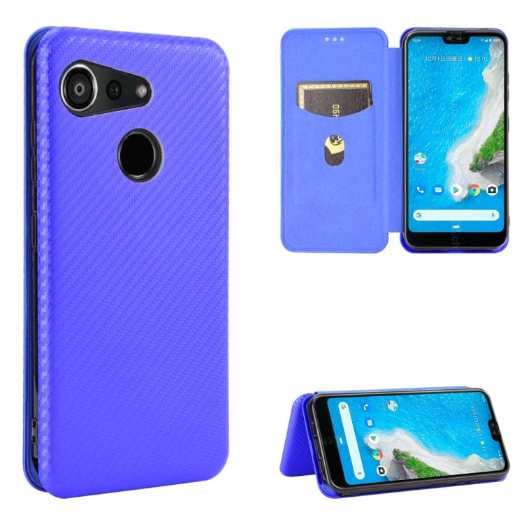 Carbon Fiber Texture Magnetic Horizontal Flip TPU + PC + PU Leather Case with Card Slot