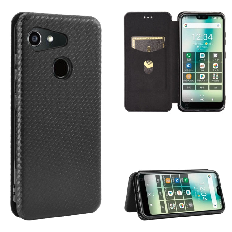 Carbon Fiber Texture Magnetic Horizontal Flip TPU + PC + PU Leather Case with Card Slot