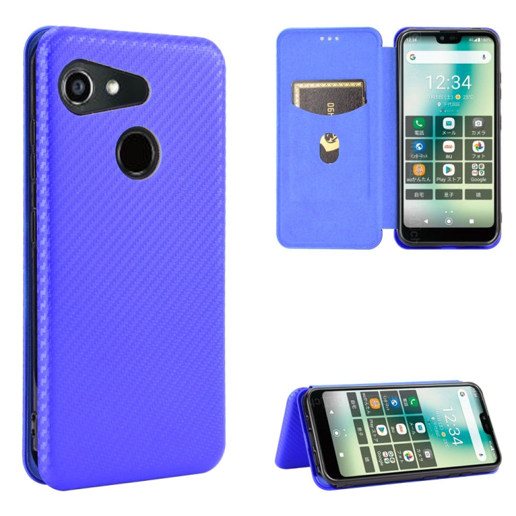 Carbon Fiber Texture Magnetic Horizontal Flip TPU + PC + PU Leather Case with Card Slot
