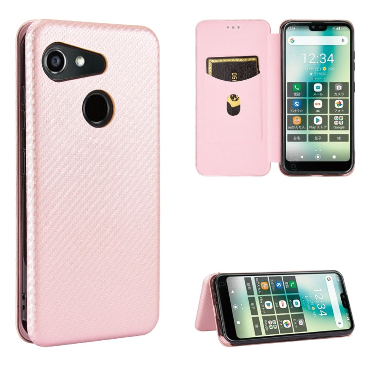 Carbon Fiber Texture Magnetic Horizontal Flip TPU + PC + PU Leather Case with Card Slot