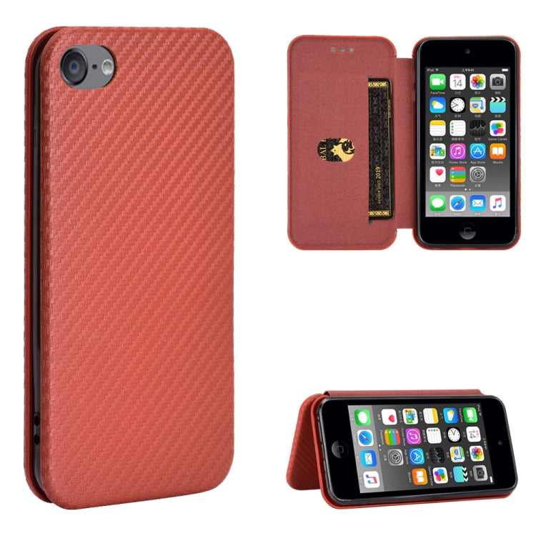 Carbon Fiber Texture Magnetic Horizontal Flip TPU + PC + PU Leather Case with Card Slot
