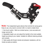 Car Universal USB Horizontal Drift Rally Racing Handbrake Lever Professional Gaming Peripherals for Racing Games G25/27/29 T500