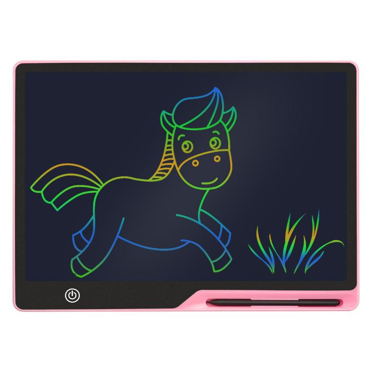 16 inch Rechargeable Children Drawing Board LCD Writing Tablet — Black / Green Writing