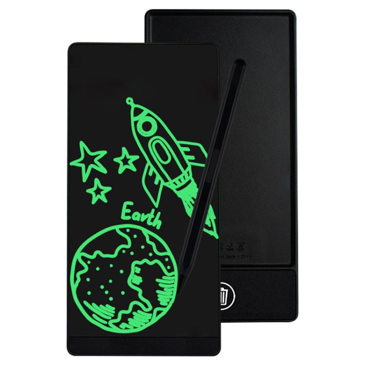 Simple Full Screen LCD Drawing Board Writing Tablet — 6.5 inch Black / Green Thin Writing