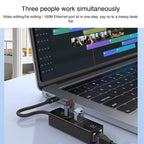 Type-C to Type-C RJ45 USB-A HUB Expand Converter — view 5