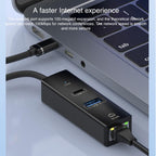 Type-C to Type-C RJ45 USB-A HUB Expand Converter — view 8