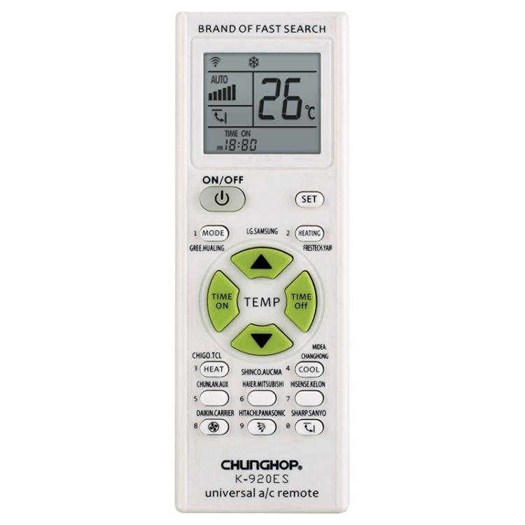 CHUNGHOP K-920ES Universal Air Conditioner Remote Control with Brand Button Pairing Function